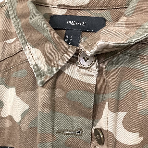 Army denim button up jacket - Picture 2 of 6
